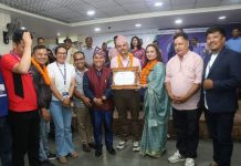 नेपाल पत्रकार महासंघ धादिङ उत्कृष्ट जिल्ला शाखाका रूपमा सम्मानित