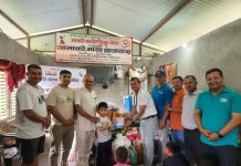 जन्मदिनको अवसरमा समाजसेवी नवीनकुमार श्रेष्ठद्वारा छात्रावासलाई खाद्यान्न सहयोग