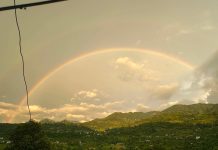 🌈 साँझपख आकाशमा देखियो सप्तवर्णी इन्द्रेणी,
