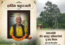 तीन पटक संसदीय निर्वाचनमा उम्मेदवार बनेका समाजसेवी नीरबहादुर अधिकारीको निधन