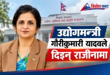 उद्योगमन्त्री गौरीकुमारी यादवले दिइन् राजीनामा